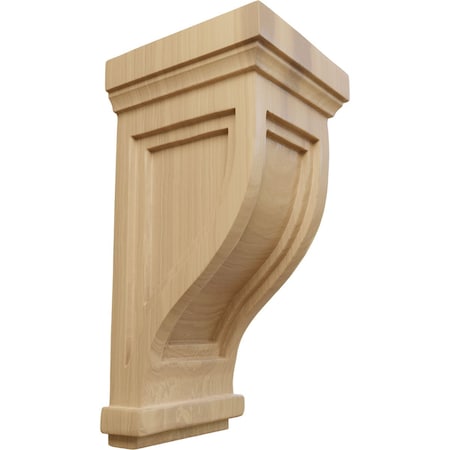 Ekena Millwork 4 3/4"W x 5"D x 10"H Traditional Recessed Corbel, Cherry COR04X05X10TRCH